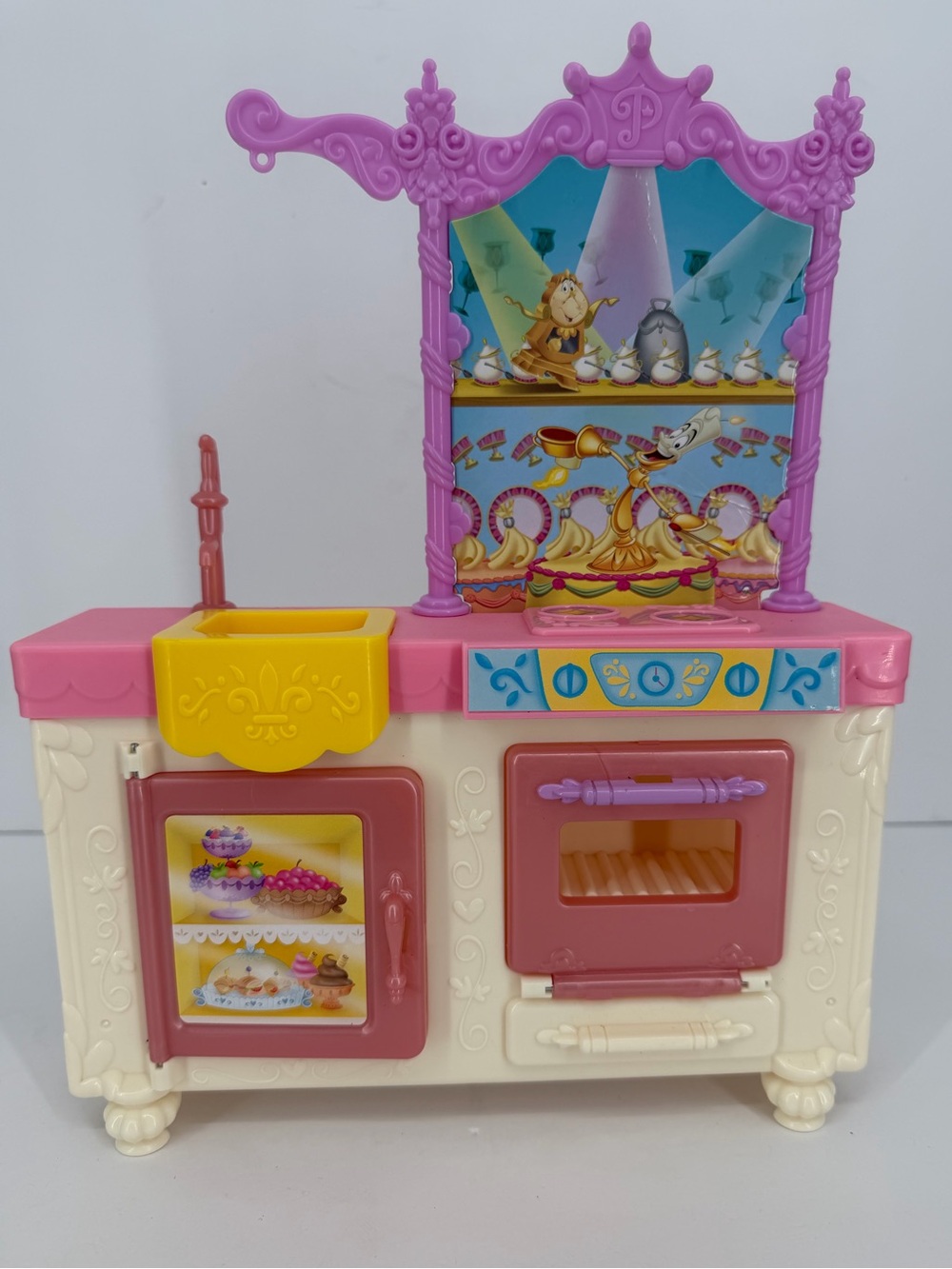 Disney Princess Belle's Royal Kitchen Playset Dollhouse Furniture Sink Stove